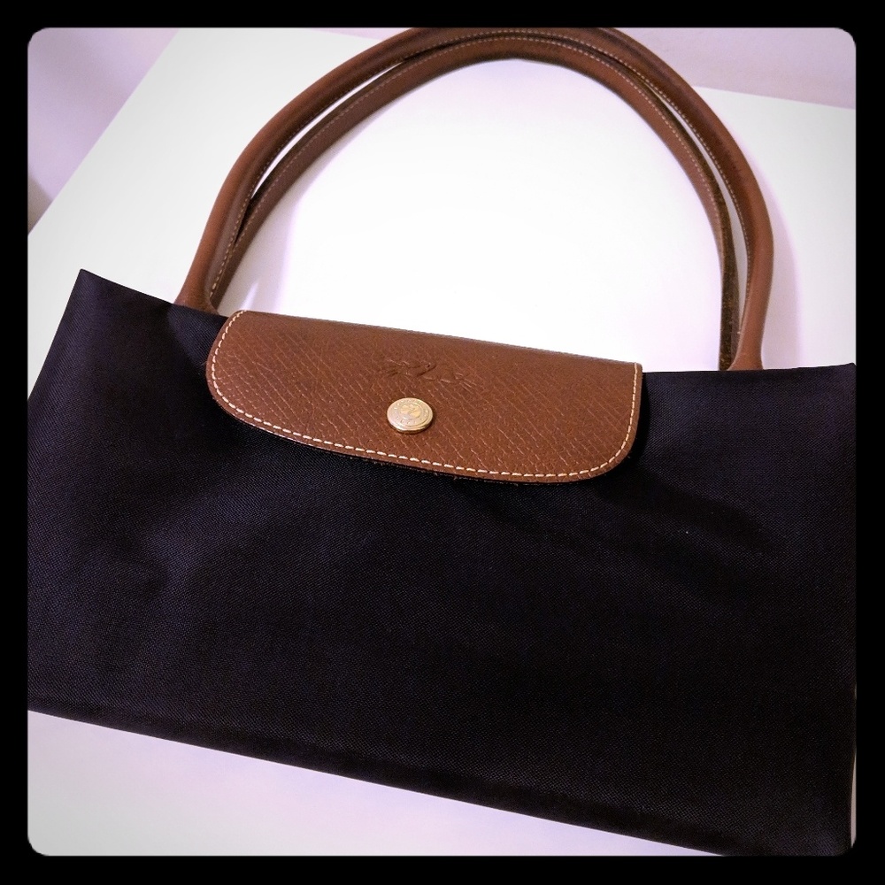 Good condition purple longchamp pliage
